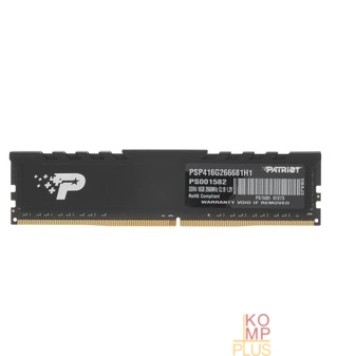Модуль памяти Patriot DDR4 DIMM 16GB PSP416G266681H1 PC4-21300, 2666MHz Signature Premium-1