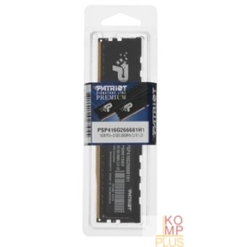 Модуль памяти Patriot DDR4 DIMM 16GB PSP416G266681H1 PC4-21300, 2666MHz Signature Premium-2