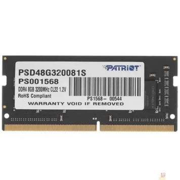 Модуль памяти Модуль памяти для ноутбука SODIMM 8GB PC25600 DDR4 PSD48G320081S PATRIOT