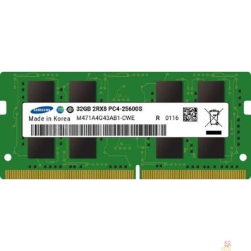 Модуль памяти Samsung DDR4 32Gb 3200MHz M471A4G43AB1-CWE OEM PC4-25600 CL19 SO-DIMM 260-pin 1.2В original single rank