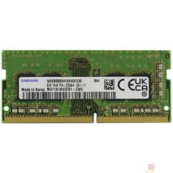 Модуль памяти Samsung DDR4 8Gb 3200MHz M471A1K43EB1-CWE OEM PC4-25600 CL19 SO-DIMM 260-pin 1.2В original single rank