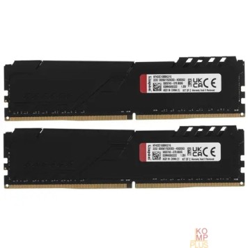 Модуль памяти Kingston DDR4 DIMM 16GB Kit 2x8Gb KF432C16BBK2/16 PC4-25600, 3200MHz, CL16-1