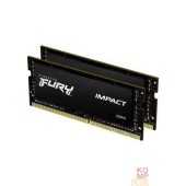 Модуль памяти Kingston DRAM 16GB 3200MHz DDR4 CL20 SODIMM (Kit 2x8Gb) FURY Impact KF432S20IBK2/16