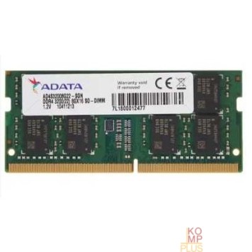 Модуль памяти ADATA 8GB DDR4 3200 SO-DIMM Premier AD4S32008G22-SGN,  CL22, 1.2V-1