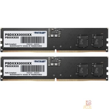 Модуль памяти Память DDR5 2x16Gb 4800MHz Patriot PSD532G4800K Signature RTL PC5-38400 CL40 DIMM ECC 288-pin 1.1В