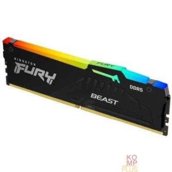 Модуль памяти Kingston 32GB 5600MT/s DDR5 CL40 DIMM FURY Beast RGB KF556C40BBA-32-2