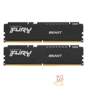 Модуль памяти Kingston DRAM 16GB 5200MT/s DDR5 CL40 DIMM (Kit of 2) FURY Beast Black KF552C40BBK2-16-1