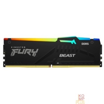 Модуль памяти Kingston DRAM 32GB (16GBx2) 5200MHz DDR5 CL40 DIMM FURY Beast Black KF552C40BBAK2-32-1