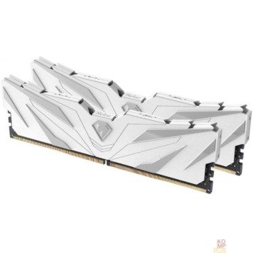 Модуль памяти Модуль памяти DDR4 Netac Shadow II 32GB (2x16GB) 3200MHz CL16 1.35V / NTSWD4P32DP-32W / White / with radiator