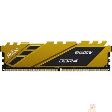 Модуль памяти Модуль памяти Netac Shadow DDR4 3200Мгц 8Gb CL16 Yellow (NTSDD4P32SP-08Y)