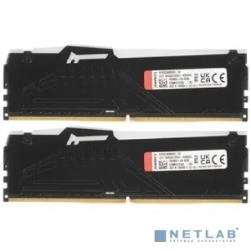 Модуль памяти Kingston 64GB 5200MT/s DDR5 CL40 DIMM (Kit of 2) FURY Beast RGB KF552C40BBAK2-64-1