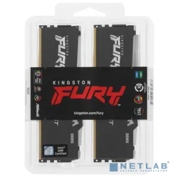 Модуль памяти Kingston 64GB 5200MT/s DDR5 CL40 DIMM (Kit of 2) FURY Beast RGB KF552C40BBAK2-64-2
