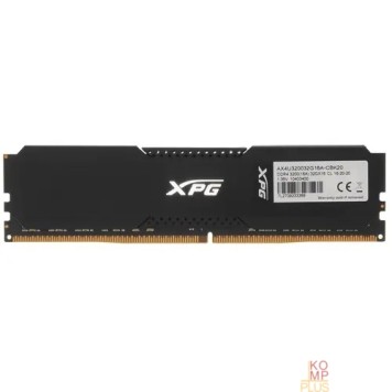 Модуль памяти ADATA 32GB DDR4 UDIMM, XPG GAMMIX D20, 3200MHz CL16-20-20, 1.35V, AX4U320032G16A-CBK20-1