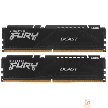 Модуль памяти Kingston DDR5 64GB Kit (2x32Gb) 5200 MT/s CL40 KF552C40BBK2-64