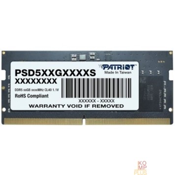 Модуль памяти SO-DIMM DDR 5 DIMM 8Gb 5600Mhz, PATRIOT Signature Line (PSD58G560041S) (retail)