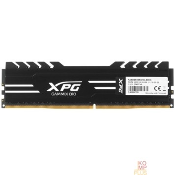 Модуль памяти A-data DDR4 8GB XPG GAMMIX D10, 3600MHz CL18-22-22, 1.35V, Черный Радиатор-1