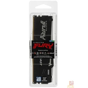 Модуль памяти Kingston DRAM 16GB 5200MHz DDR5 CL40 DIMM FURY Beast Black KF552C40BBA-16-2