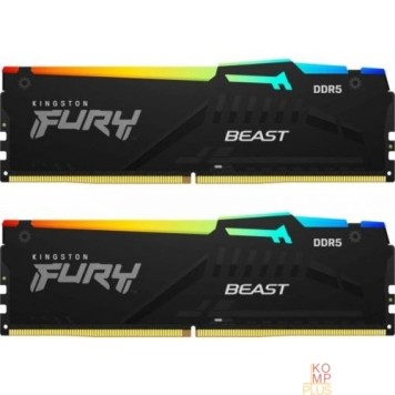 Модуль памяти Kingston FURY Beast KF556C40BBAK2-64 DDR5 64GB (Kit 2x32GB) 5600MHz