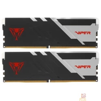 Модуль памяти Память DDR5 2x32Gb 5200MHz Patriot PVVR564G520C40K Viper Venom RGB RTL Gaming PC5-41600 CL40 DIMM 288-pin 1.35В с радиатором Ret