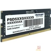 Модуль памяти Память DDR5 16GB 5600MHz Patriot PSD516G560081S Signature RTL PC5-44800 CL46 SO-DIMM 288-pin 1.1В single rank Ret