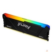 Модуль памяти Kingston DDR4 DIMM 16GB FURY Beast Black KF436C18BB2A/16 3600MHz