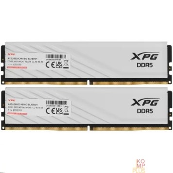 Модуль памяти A-data DDR5 XPG LANCER Blade 32GB DDR5-5600 AX5U5600C4616G-DTLABWH, CL46, 1.1V K2*16GB WHITE -1