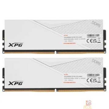 Модуль памяти Модуль памяти XPG LANCER 32GB DDR5-6000 AX5U6000C3016G-DCLAWH,CL30, 1.35V K2*16GB WHITE ADATA-1