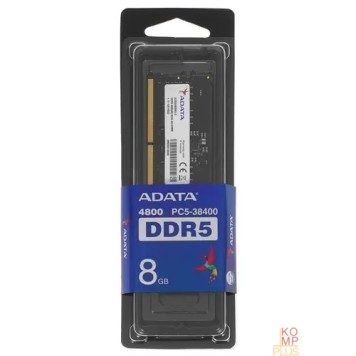 Модуль памяти DDR5 ADATA 8GB DDR5-4800 AD5S48008G-S, CL40, 1.1V SO-DIMM-2