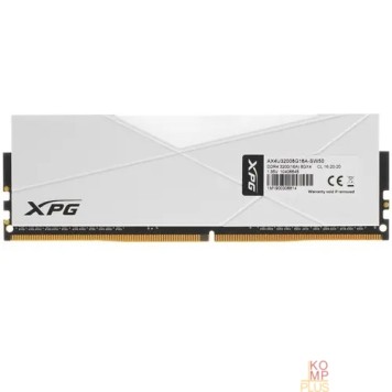 Модуль памяти A-data DDR5 8GB  XPG SPECTRIX D50 RGB White Gaming Memory 6000 МГц  AX4U32008G16A-SW50-1