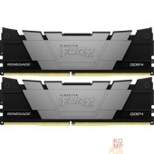 Модуль памяти Память DDR4 2x32GB 3200MHz Kingston KF432C16RB2K2/64 Fury Renegade Black RTL Gaming PC4-25600 CL16 DIMM 288-pin 1.35В dual rank с радиатором Ret Модуль памяти Память DDR4 2x32GB 3200MHz Kingston KF432C16RB2K2/64 Fury Renegade Black RTL Gaming PC4-25600 CL16 DIMM 288-pin 1.35В dual rank с радиатором Ret