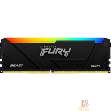 Модуль памяти Память DDR4 16GB 3200MHz Kingston KF432C16BB2A/16 Fury Beast RGB RTL Gaming PC4-25600 CL16 DIMM 288-pin 1.35В single rank с радиатором Ret