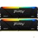 Модуль памяти Память DDR4 2x16GB 3200MHz Kingston KF432C16BB2AK2/32 Fury Beast RGB RTL Gaming PC4-25600 CL16 DIMM 288-pin 1.35В kit single rank с радиатором Ret