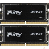 Модуль памяти Kingston 64GB 5600MT/s  DDR5 CL40 SODIMM (Kit of 2) FURY Impact KF556S40IBK2-64