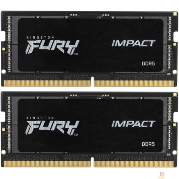 Модуль памяти Kingston 64GB 5600MT/s  DDR5 CL40 SODIMM (Kit of 2) FURY Impact KF556S40IBK2-64