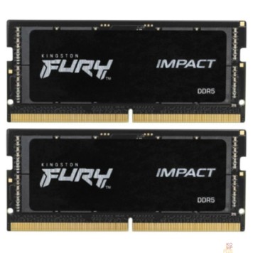 Модуль памяти Память оперативная/ Kingston 32GB 5600MHz DDR5 CL40 SODIMM (Kit of 2) FURY Impact KF556S40IBK2-32