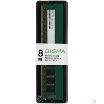 Модуль памяти Digma DDR4 DIMM 8GB DGMAD43200008D PC4-25600, 3200MHz