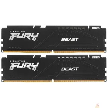 Модуль памяти Kingston 32GB DDR5 5600 FURY Beast Black EXPO DIMM (Kit 2*16gb) 1RX8 36-38-38 1.25V KF556C36BBEK2-32
