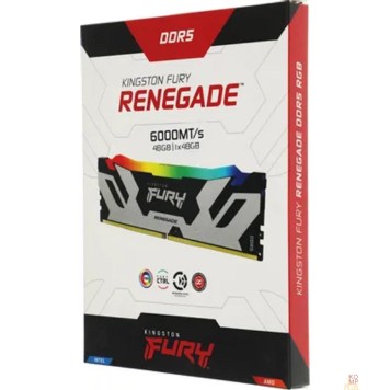 Модуль памяти Kingston 48GB 6000MT/s DDR5 CL32 DIMM  FURY Renegade RGB XMP KF560C32RSA-48-2