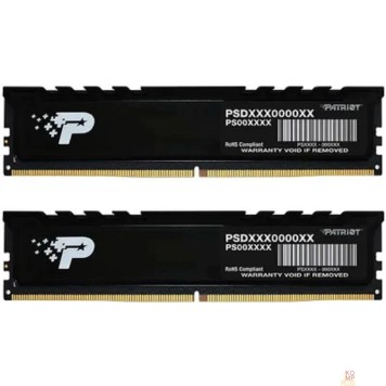 Модуль памяти Память DDR5 2x16GB 4800MHz Patriot PSP532G4800KH1 Signature Premium RTL PC5-38400 CL40 DIMM 288-pin 1.1В kit single rank с радиатором Ret