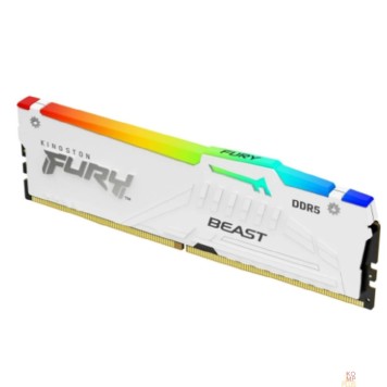 Модуль памяти Память DDR5 32GB 6000MHz Kingston KF560C36BWEA-32 Fury Beast White Expo RGB RTL Gaming PC5-48000 CL36 DIMM 288-pin 1.35В dual rank с радиатором Ret