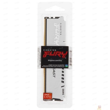 Модуль памяти Память DDR5 32GB 6000MHz Kingston KF560C36BWE-32 Fury Beast White Expo RTL Gaming PC5-48000 CL36 DIMM 288-pin 1.35В dual rank с радиатором Ret-2