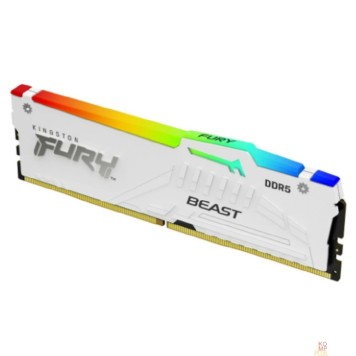 Модуль памяти Kingston 32GB 5600MT/s DDR5 CL40 DIMM FURY Beast White RGB XMP KF556C40BWA-32