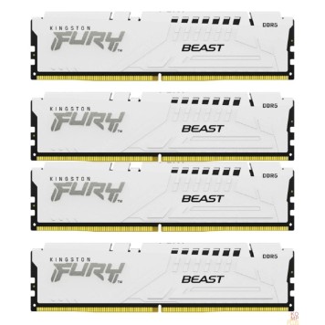 Модуль памяти Комплект модулей памяти Kingston 128GB DDR5 5200MHz DIMM FURY Beast White (4х32gb), CL40 