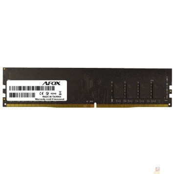 Модуль памяти AFOX DDR4 DIMM 16GB PC4-21300, 2666MHz, CL19, 1.2V, 288-Pin, Non-ECC, Un-Buffered (AFLD416FH1P)