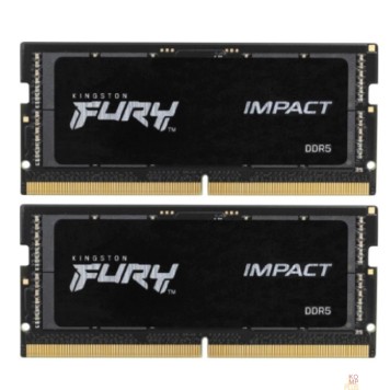 Модуль памяти Модуль памяти SO-DIMM DDR5 32Gb (2x16Gb) PC48000 6000Mhz Kingston Fury Impact (KF560S38IBK2-32)