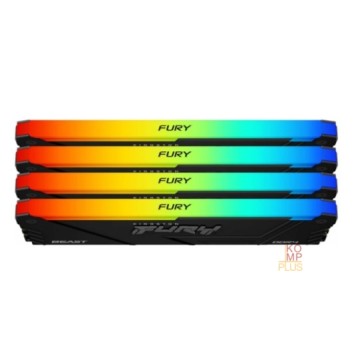 Модуль памяти Память оперативная/ Kingston 32GB 2666MT/s DDR4 CL16 DIMM (Kit of 4) FURY Beast RGB-2