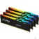 Модуль памяти Kingston 64GB 5200MT/s DDR5 CL40 DIMM (Kit of 4) FURY Beast RGB XMP KF552C40BBAK4-64