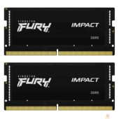 Модуль памяти Kingston 64GB 4800MT/s DDR5 CL38 SODIMM (Kit of 2) FURY Impact KF548S38IBK2-64