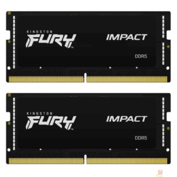 Модуль памяти Kingston 64GB 4800MT/s DDR5 CL38 SODIMM (Kit of 2) FURY Impact KF548S38IBK2-64