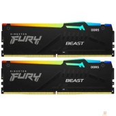 Модуль памяти Kingston 32GB 6000MT/s DDR5 CL32 DIMM (Kit of 2) KF560C30BBAK2-32 FURY Beast RGB XMP